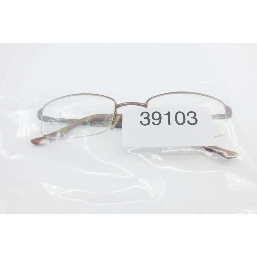 Oscar de la Renta Eyeglass Frames Bronze Semi Rimless Rectangular 50 20 135